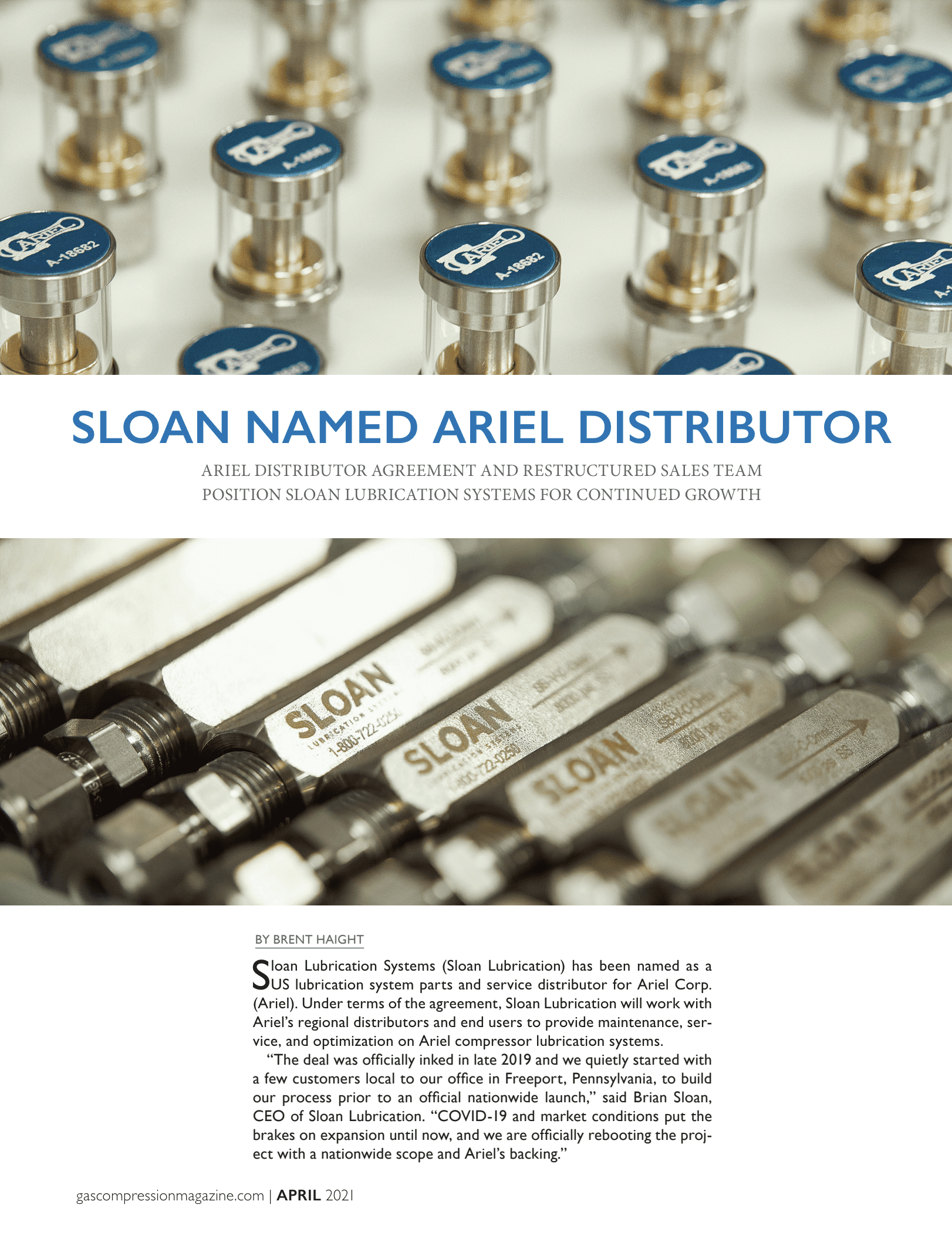 Article from Gas Compression Magazine. April, 2021